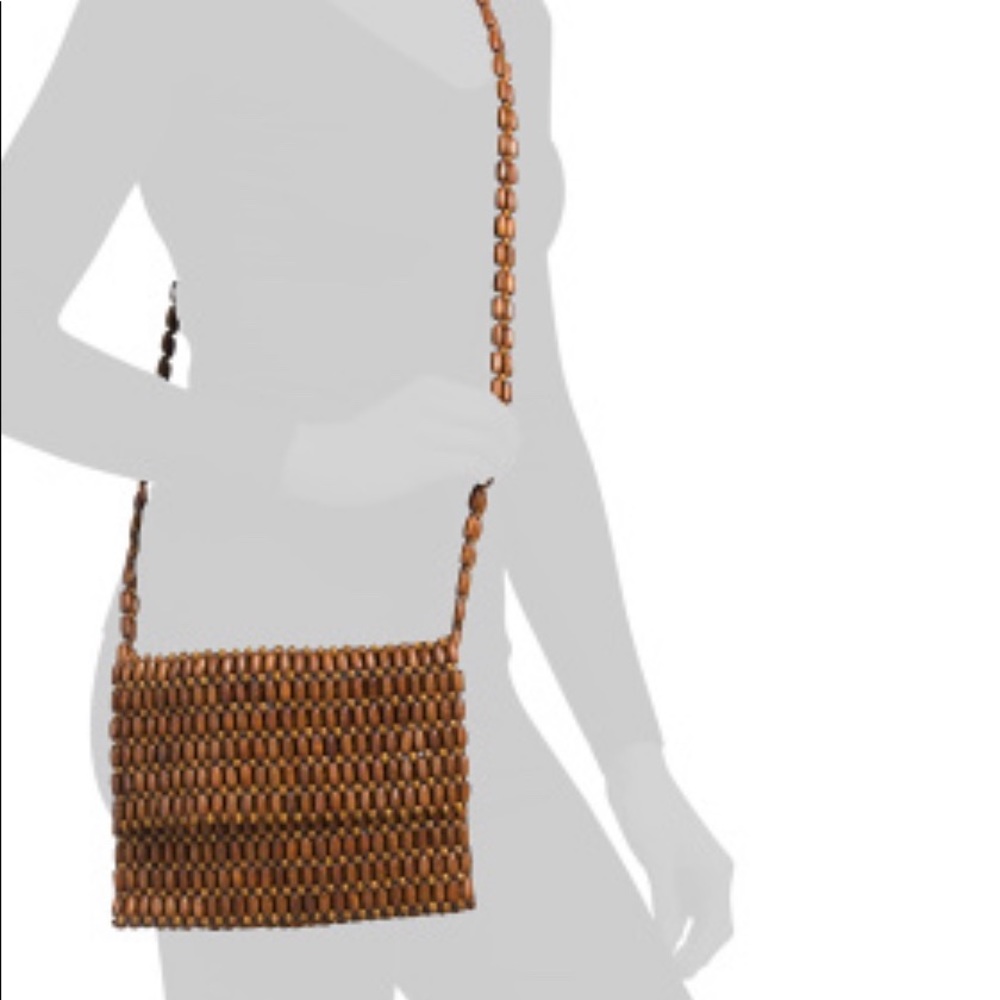 Beaded Brown Crossbody - Picture 2 of 4
